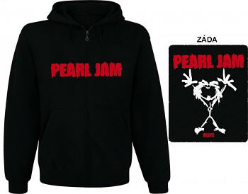 Pearl Jam - mikina s kapucí a zipem