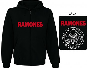 Ramones - mikina s kapucí a zipem